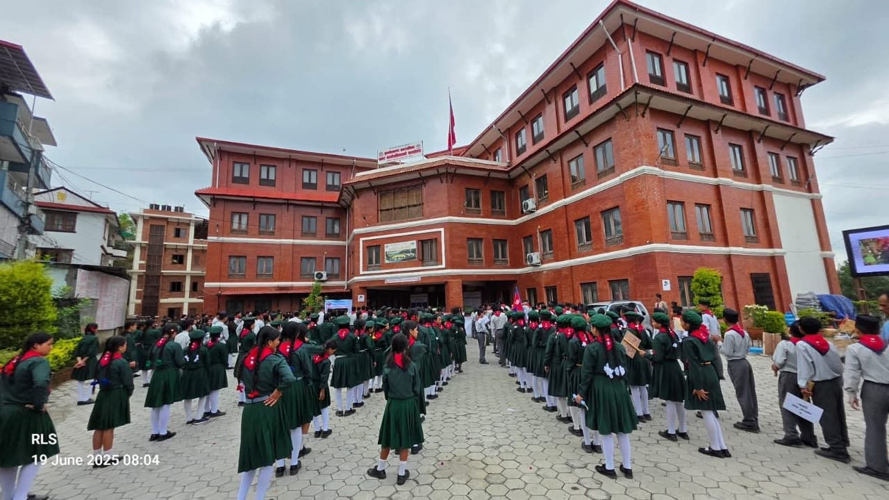 Scouts at Dhrubatara English School